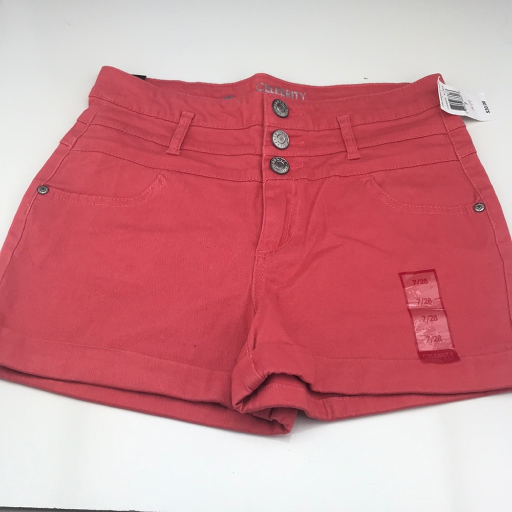 Celebrity pink high rise shorts size 7 NWT